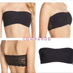 Commando Strapless Black Lace Bra